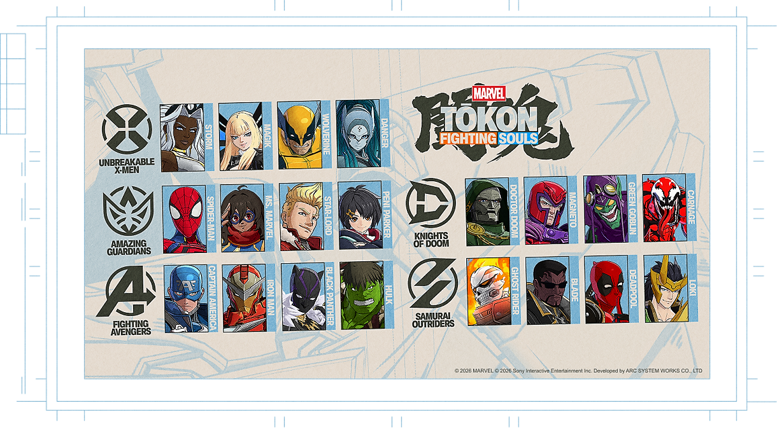 Marvel Tokon Characters: full roster, team groups, role guide and character pages visual